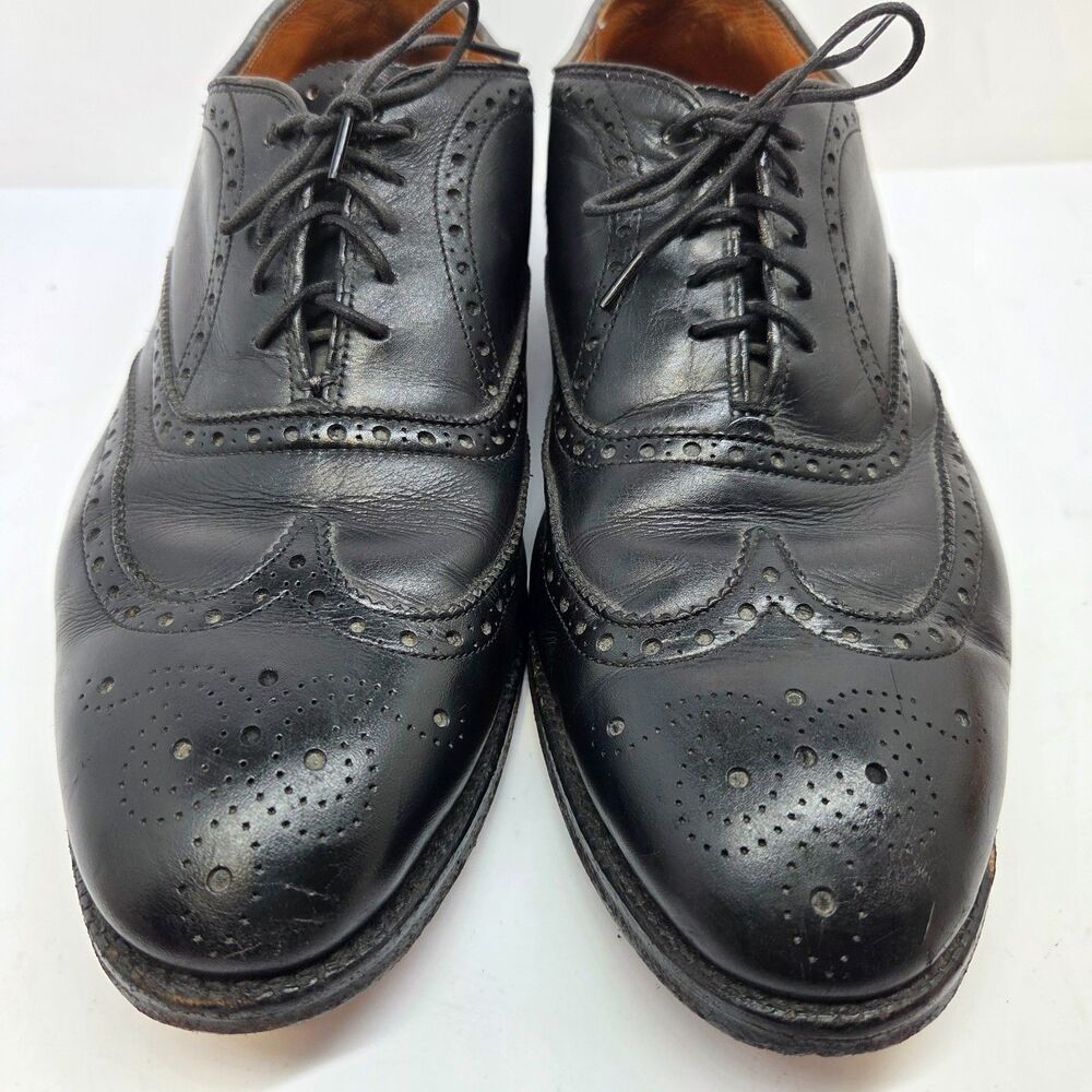 Alden 903 Hampton Mens Black Leather Wingtip Oxfords Size US 9.5 B/D